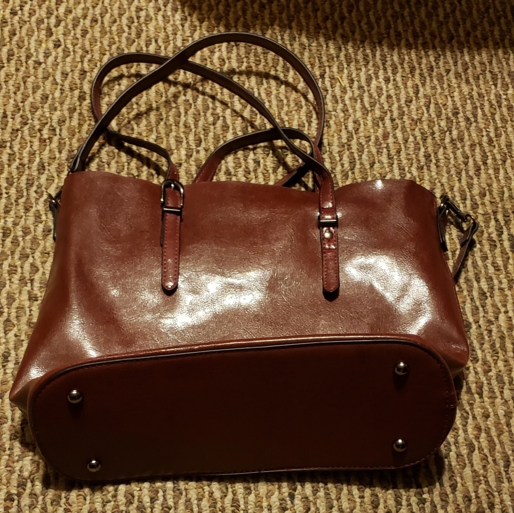 Chocolate leather pocket book